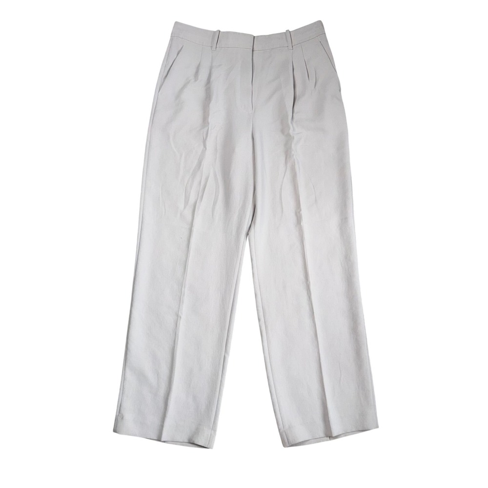 Wilfred Effortless Pant Women 14 Grey Excellent High Waist Wide Leg Pleated